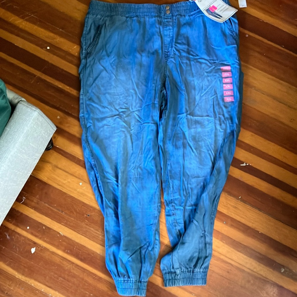 Nine West Denim Jogger Pants